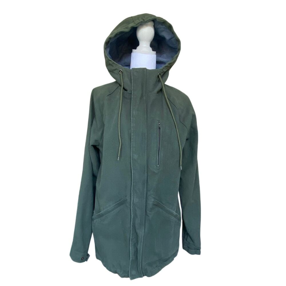 Killion Martyr Fishtail Parka Jacket Olive Green Canvas Streetwear Size Medium